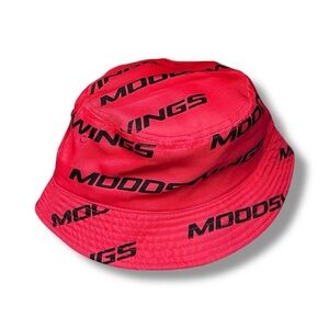 NWT Moodswings, Zumiez Graphic Letter Print Red and Black Bucket Hat - "Honora"